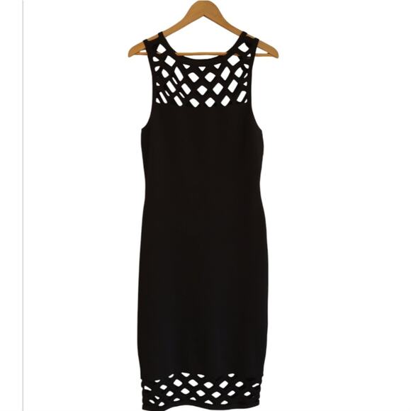 NWT Revolve Bailey 44 Shake Your Groove Thing Cutout Sheath Dress Size L Black - Picture 3 of 12